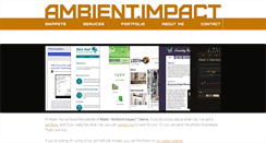 Desktop Screenshot of ambientimpact.com